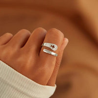 925 Sterling Silver Cross Faith Ring